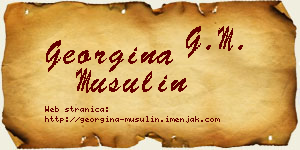 Georgina Musulin vizit kartica